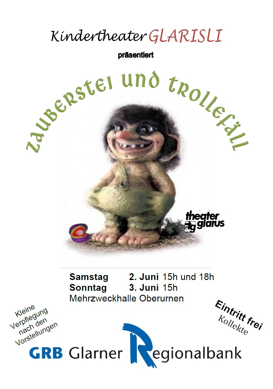 Plakat Produktion Zauberstei und Trollefäll 2018