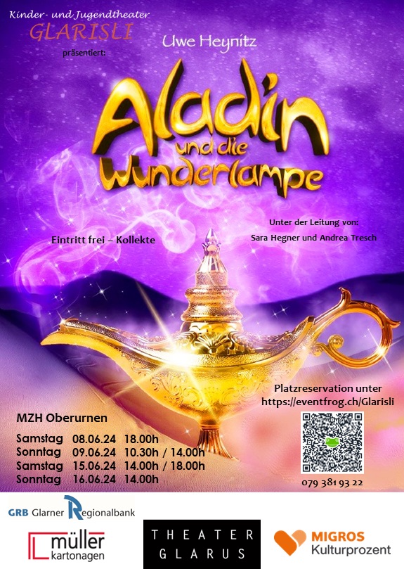 Plakat Produktion Aladin und die Wunderlampe 2024